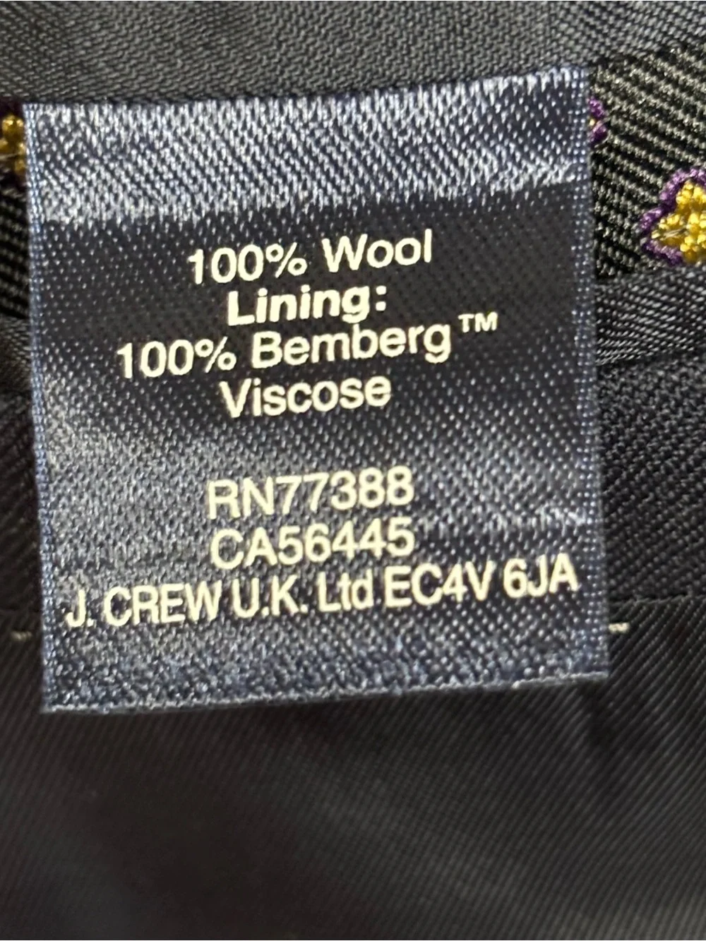 J.Crew Ludlow Slim Tuxedo Jacket 40R Italian Wool Tollegno 1900